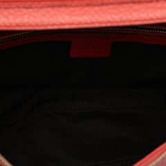 Pebbled Calfskin Bamboo Ring Hobo