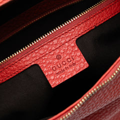 Pebbled Calfskin Bamboo Ring Hobo