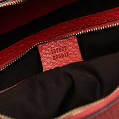 Pebbled Calfskin Bamboo Ring Hobo