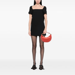 Pebbled Calfskin Bamboo Ring Hobo