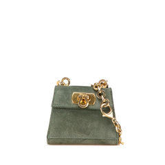 Mini Gancini Suede Chain Crossbody