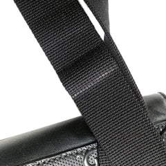 GG Embossed Perforated Double Belt Bag