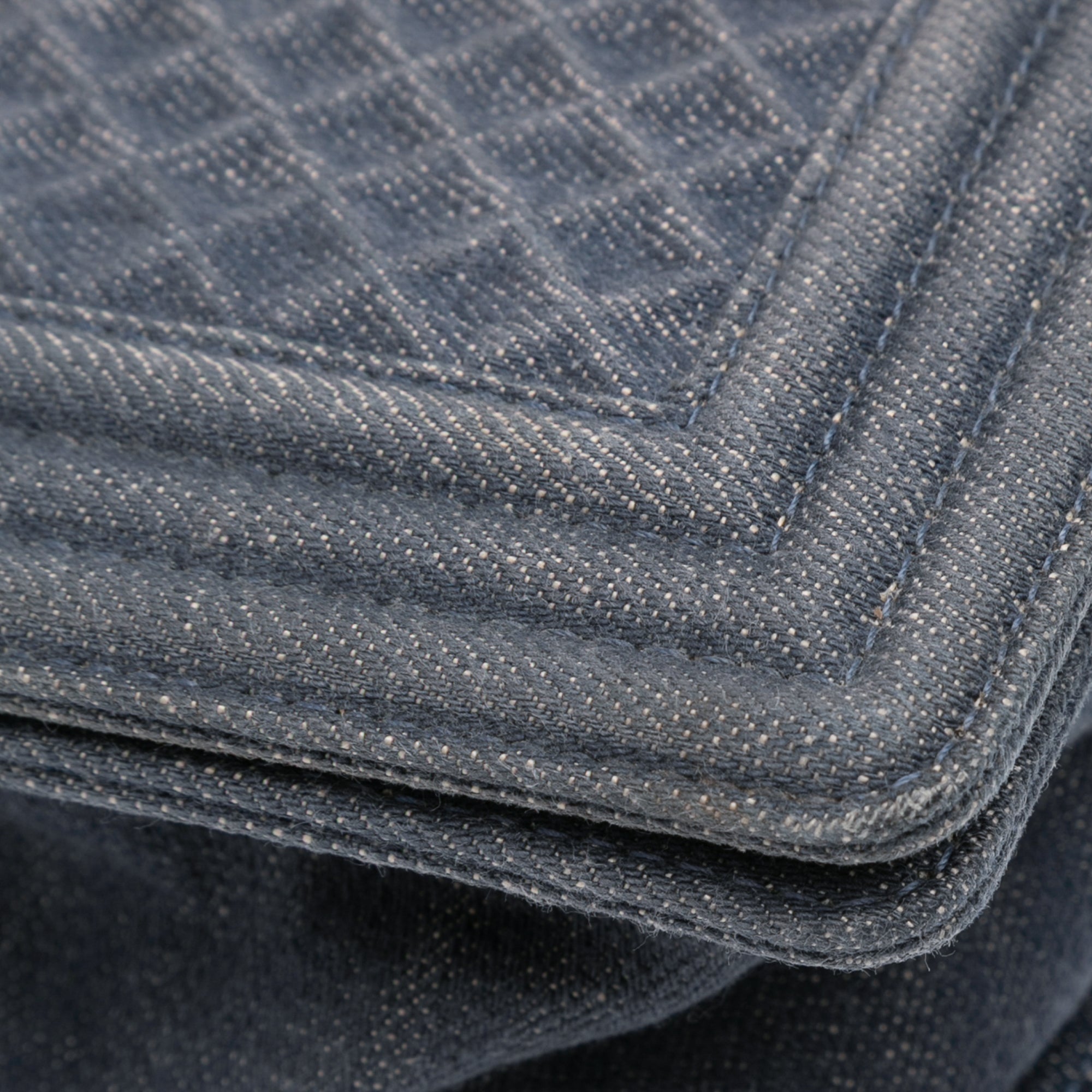Medium Embossed Denim Boy Flap