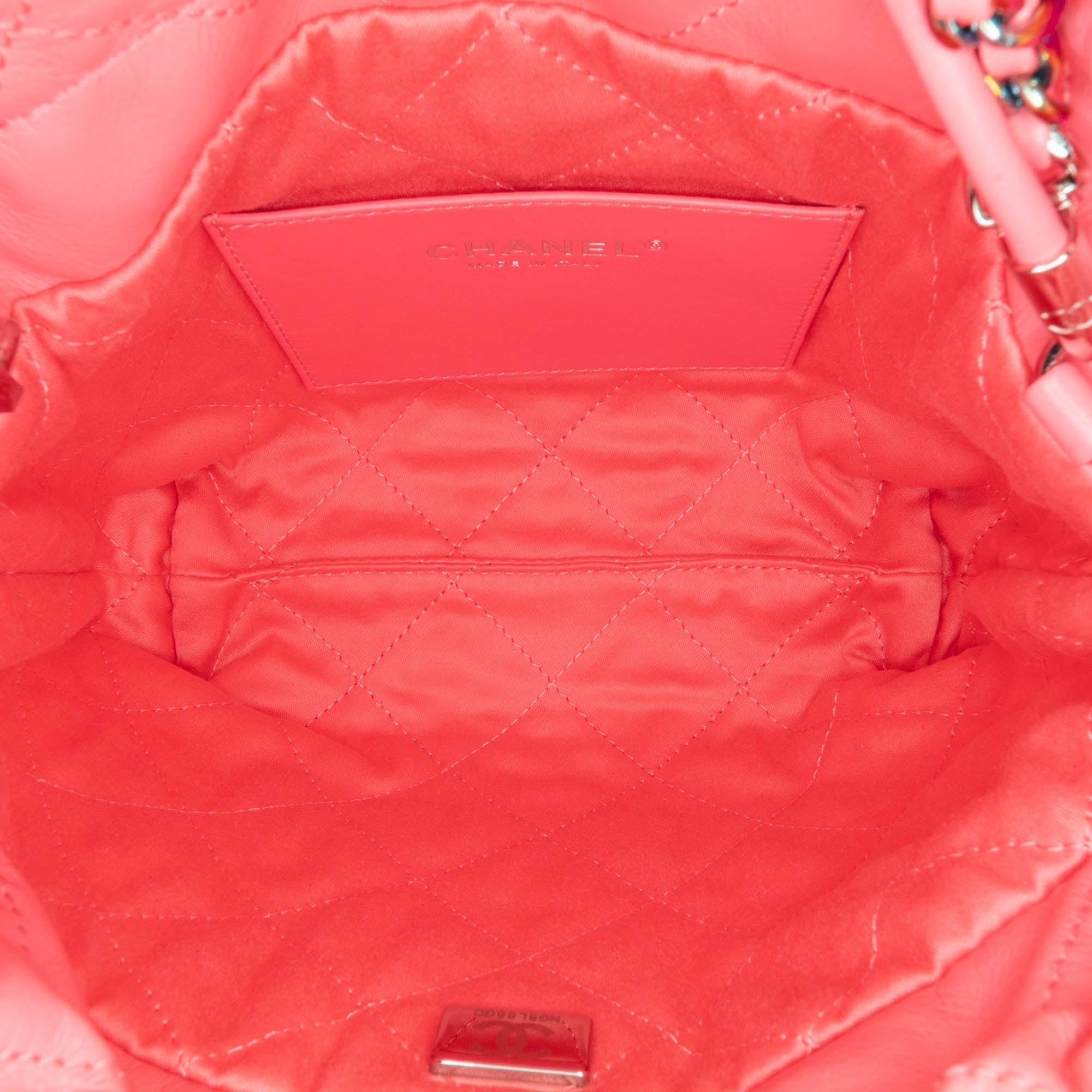 Mini Shiny Calfskin Rainbow Hardware 22 Handbag