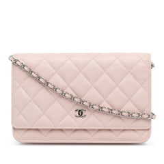 CC Quilted Lambskin Wallet On Chain