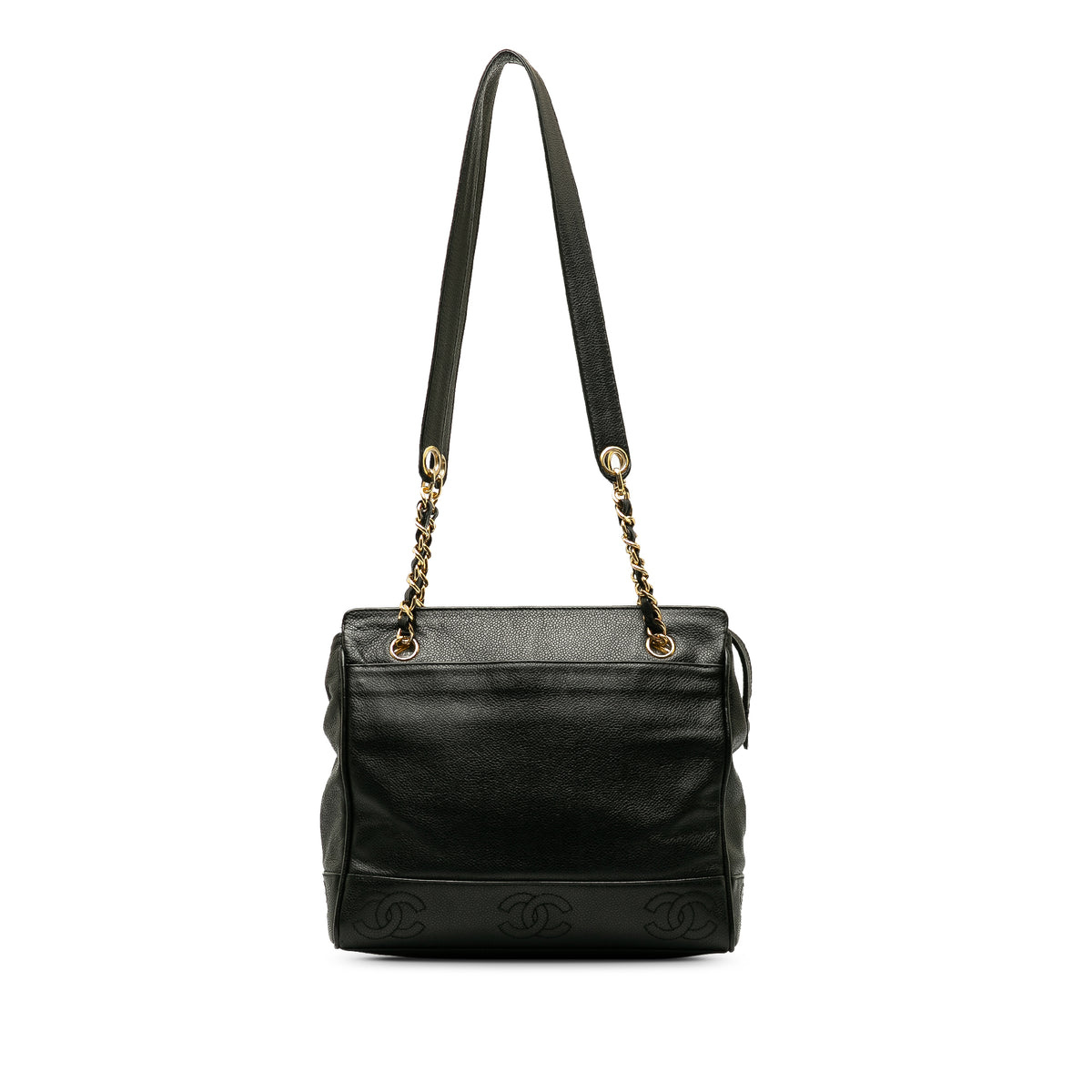 Triple CC Caviar Shoulder Bag_0