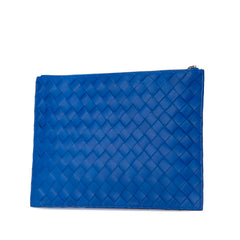 Intrecciato Leather Clutch