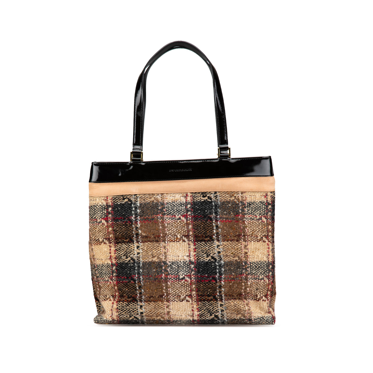 Plaid Tweed Tote