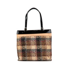 Plaid Tweed Tote