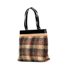 Plaid Tweed Tote