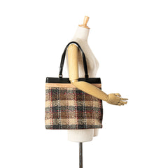 Plaid Tweed Tote