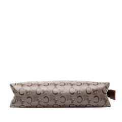 C Carriage Coated Canvas Clutch