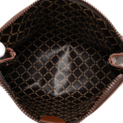 C Carriage Coated Canvas Clutch