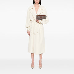 C Carriage Coated Canvas Clutch