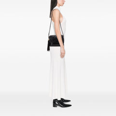 CC Lambskin Flap Tassel Crossbody
