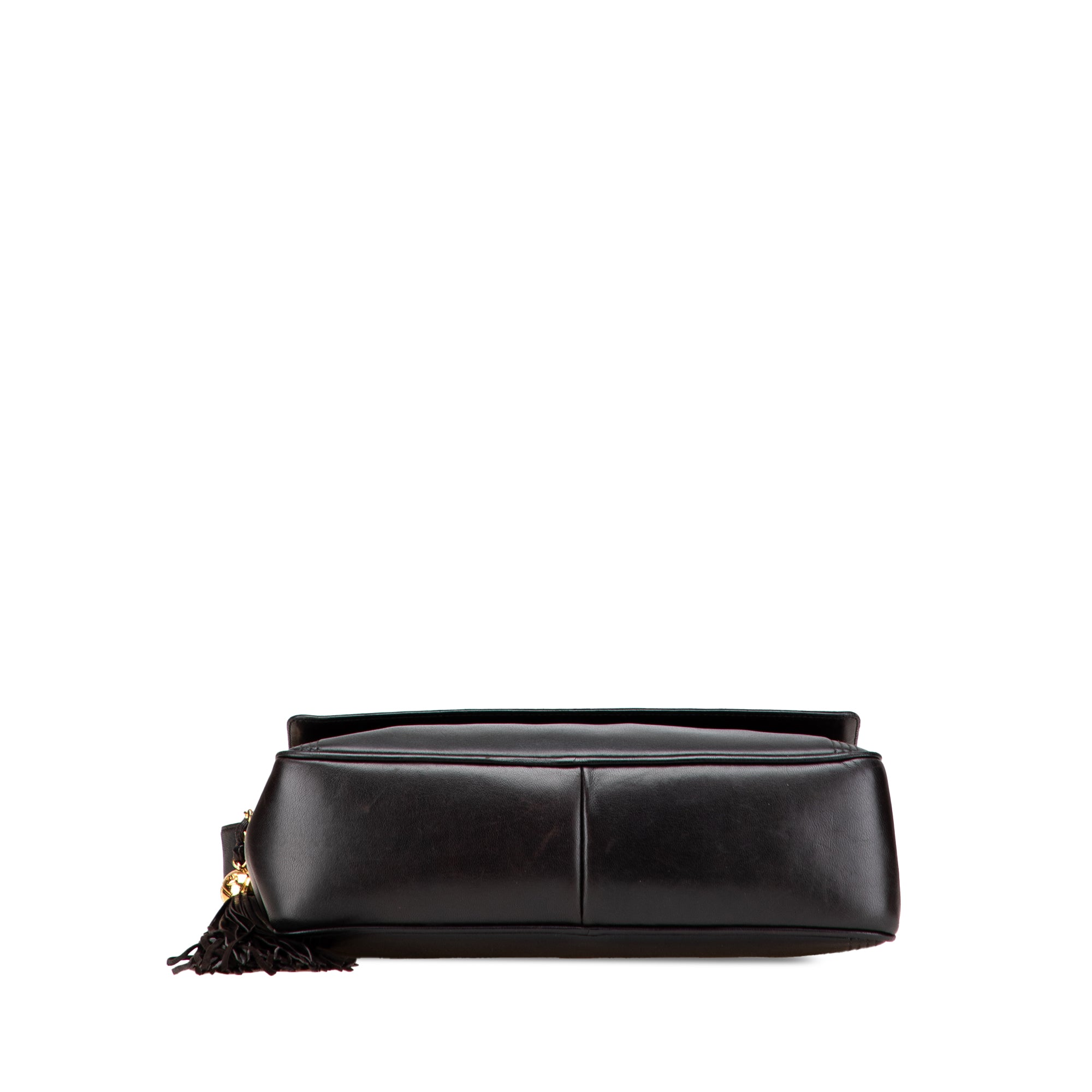 CC Lambskin Flap Tassel Crossbody