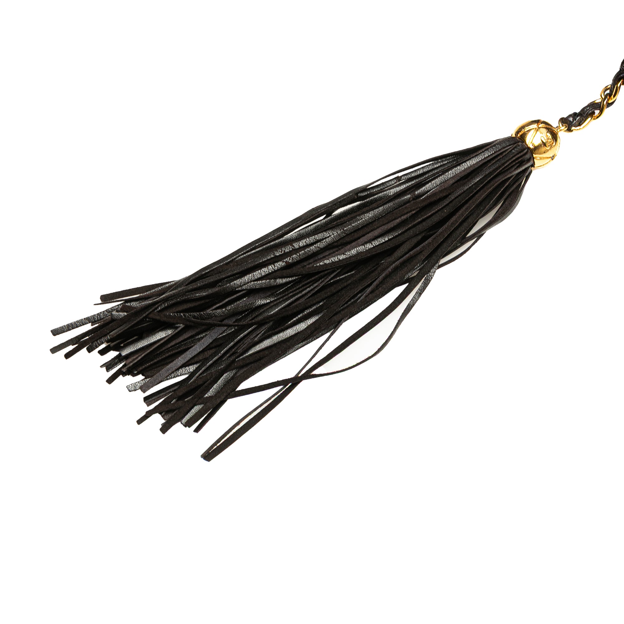 CC Lambskin Flap Tassel Crossbody