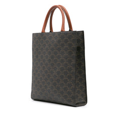 Small Triomphe Coated Canvas Vertical Cabas Satchel