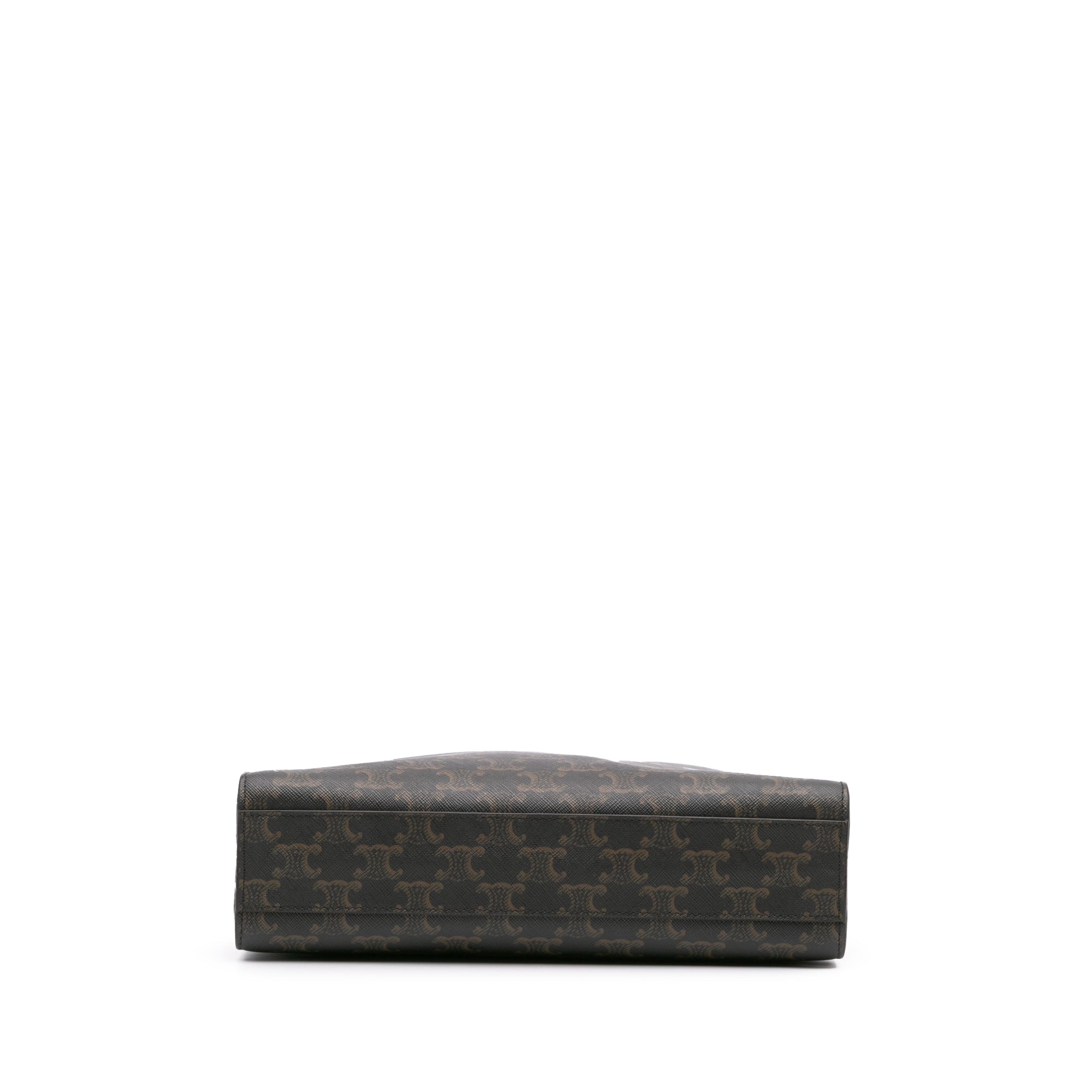 Small Triomphe Coated Canvas Vertical Cabas Satchel