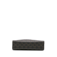 Small Triomphe Coated Canvas Vertical Cabas Satchel