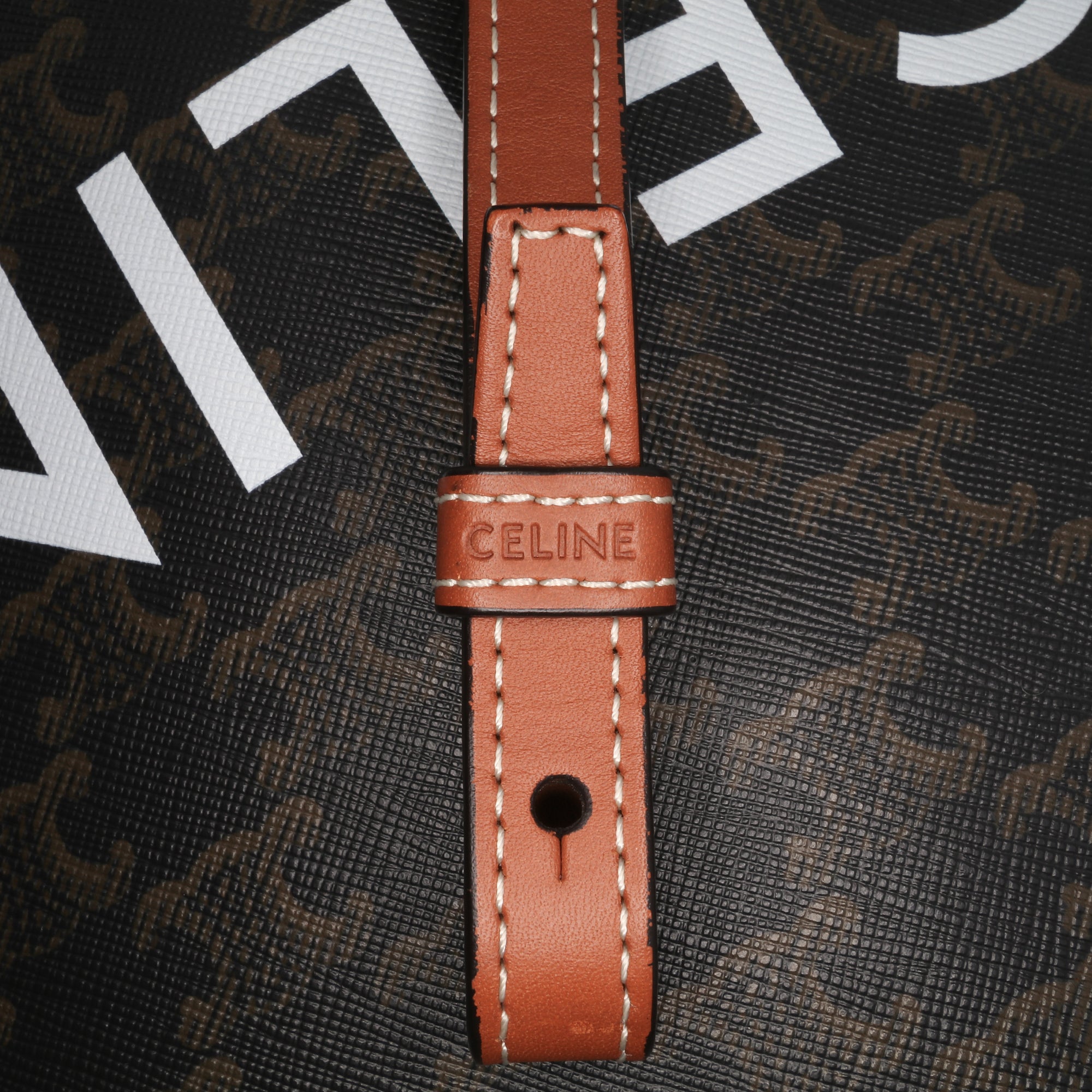 Small Triomphe Coated Canvas Vertical Cabas Satchel
