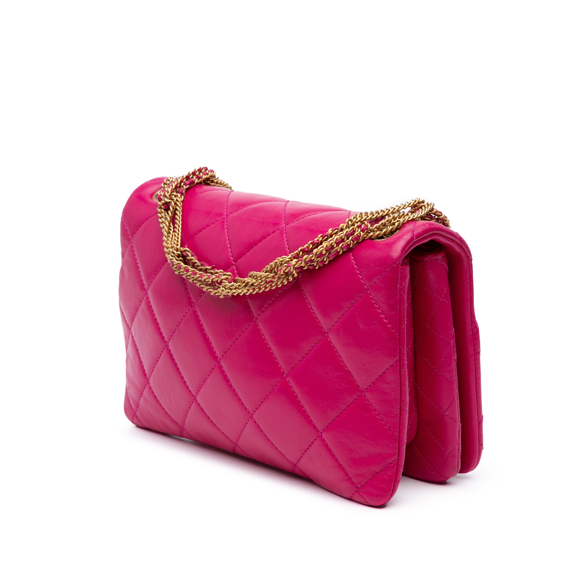 Small Quilted Lambskin On And On Chain Flap
