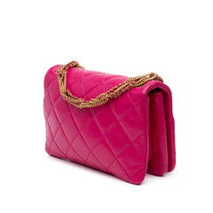 Small Quilted Lambskin On And On Chain Flap