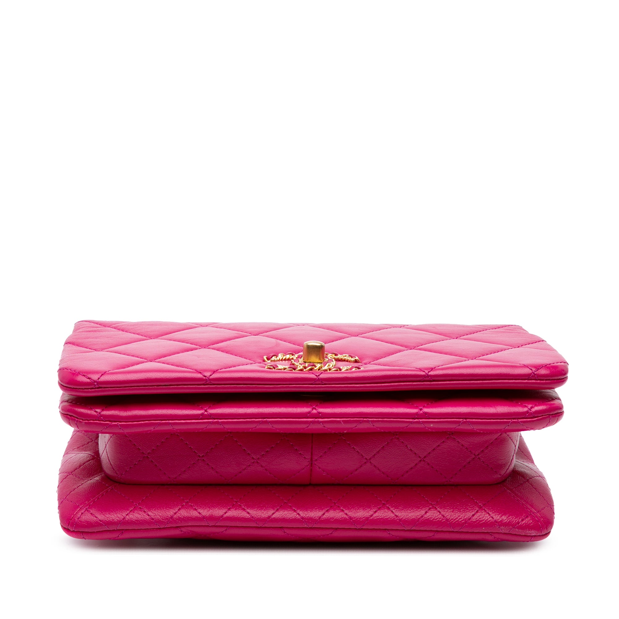 Small Quilted Lambskin On And On Chain Flap