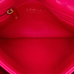 Small Quilted Lambskin On And On Chain Flap