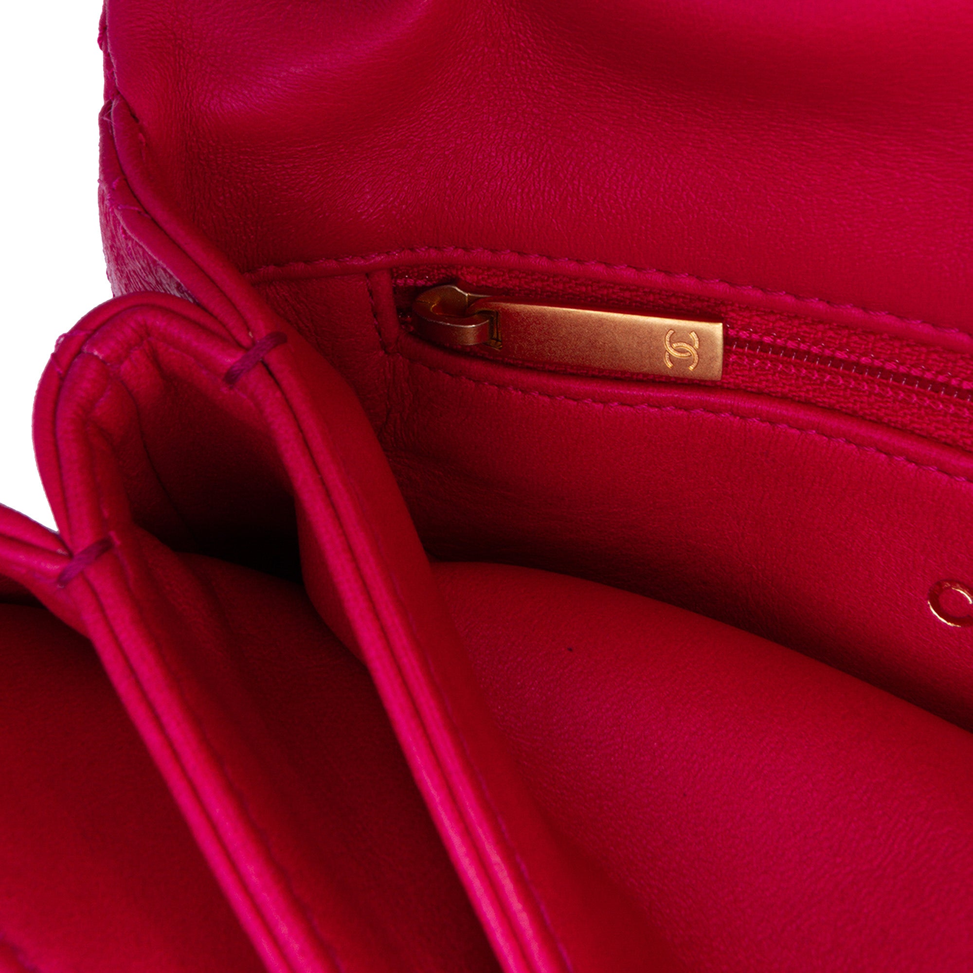 Small Quilted Lambskin On And On Chain Flap