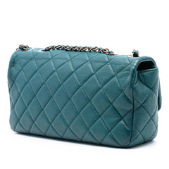 CC Quilted Lambskin East West Single Flap
