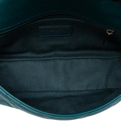 CC Quilted Lambskin East West Single Flap