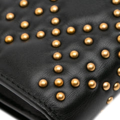 Studded Calfskin Cannage Lady Dior Wallet on Chain