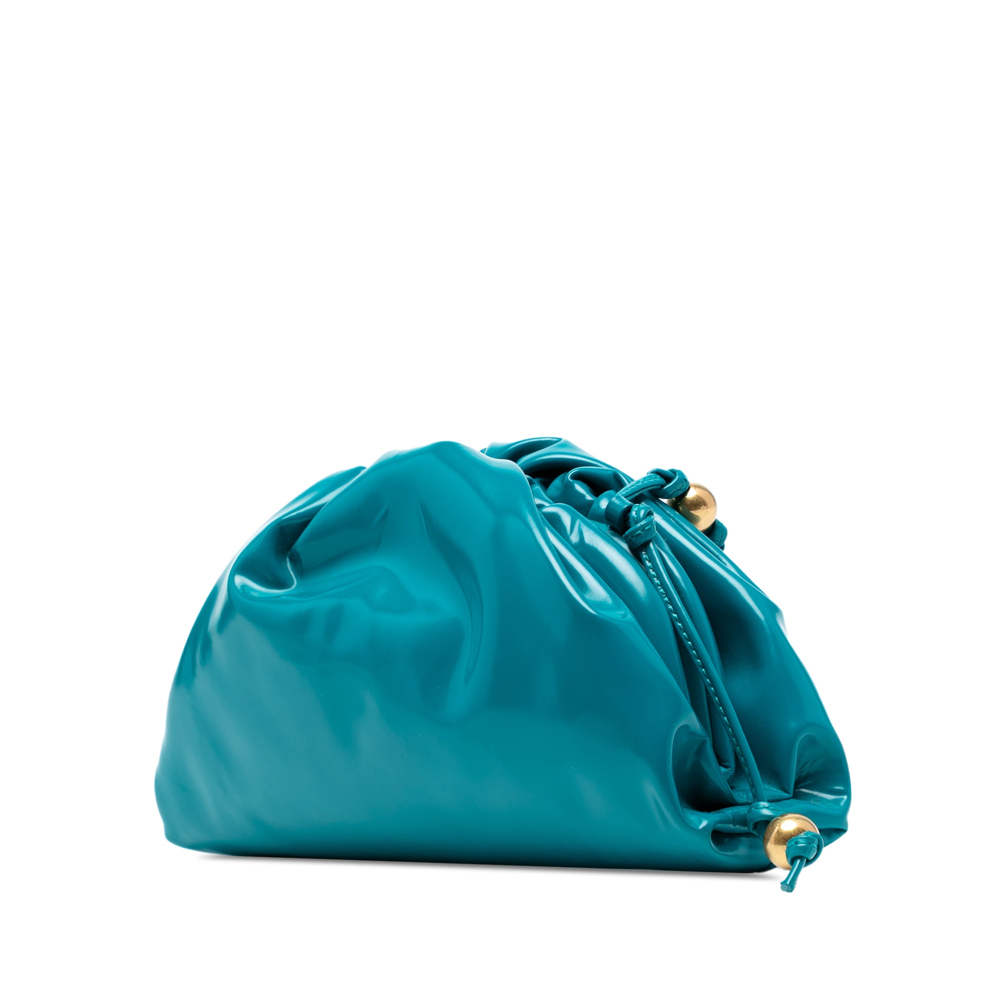 Patent Beaded Strap The Mini Pouch Crossbody