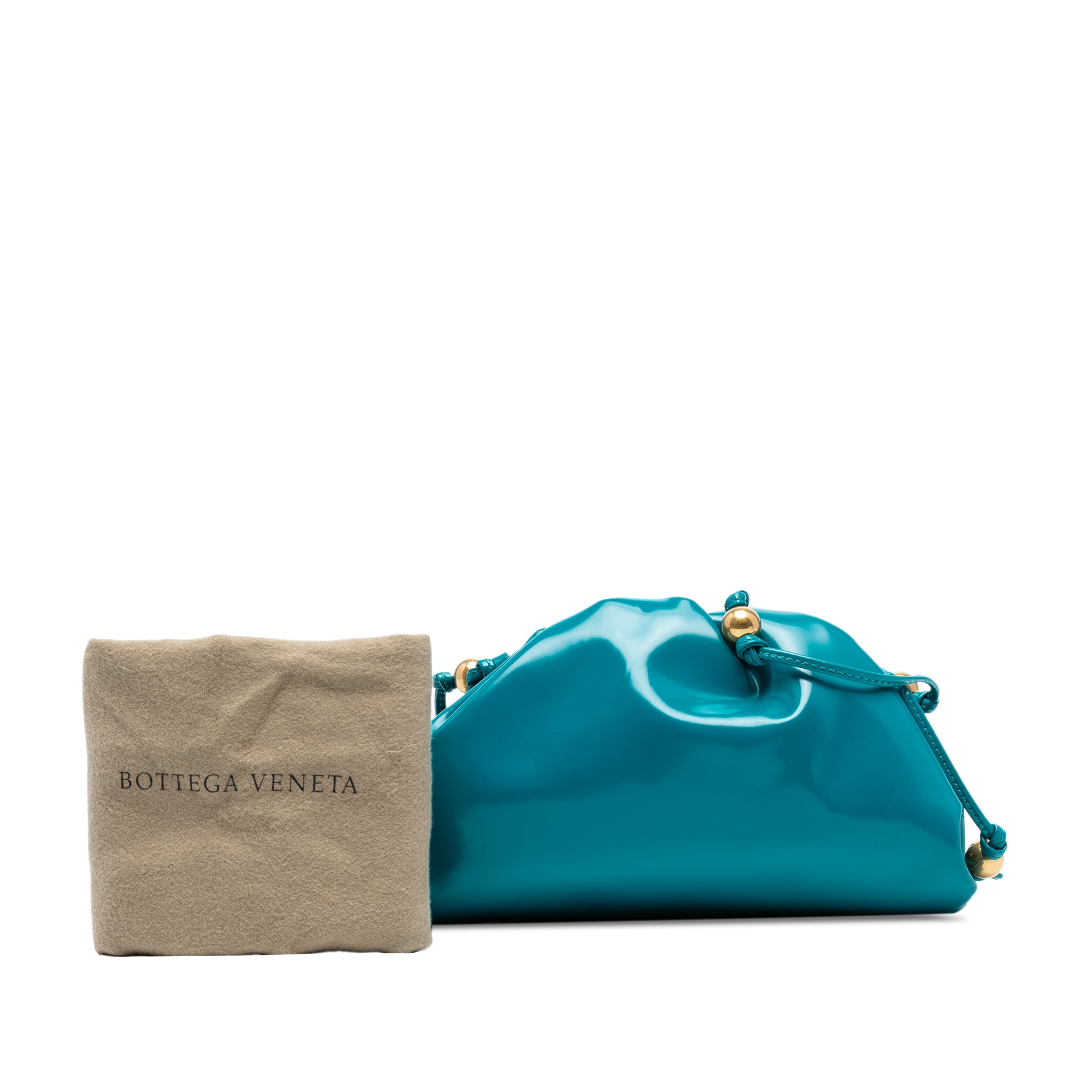 Patent Beaded Strap The Mini Pouch Crossbody