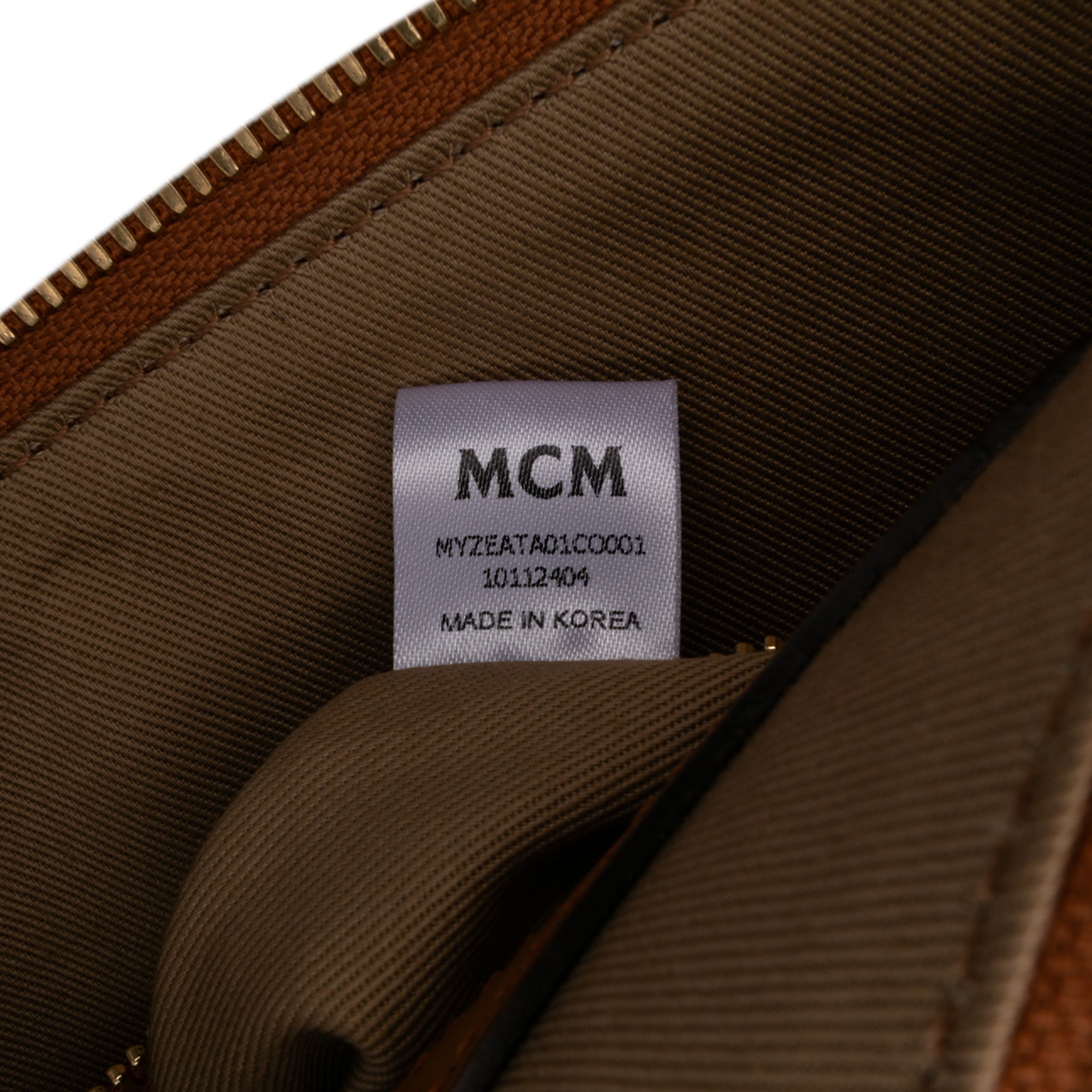 Maxi Visetos Leather Arren Zip Pouch