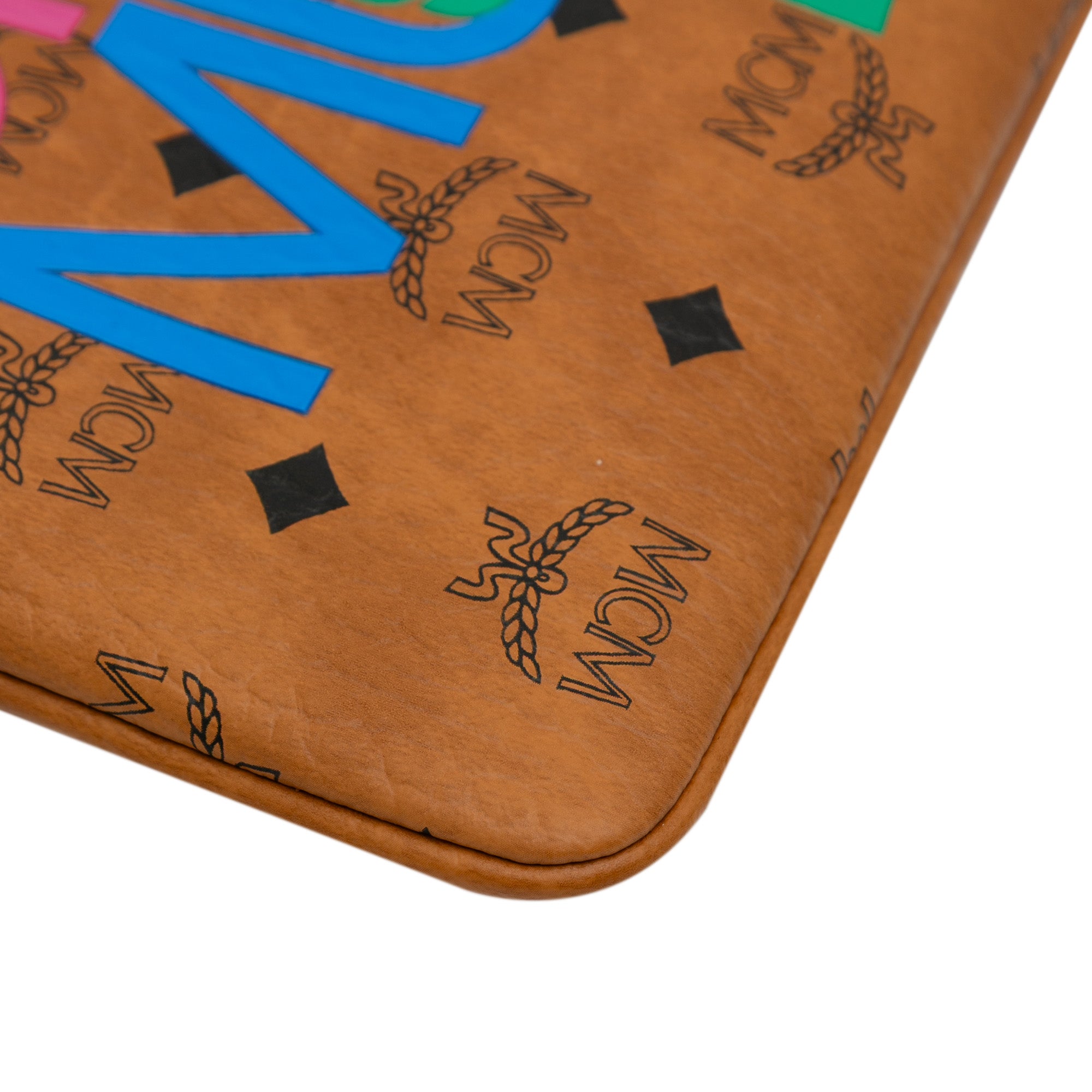 Maxi Visetos Leather Arren Zip Pouch