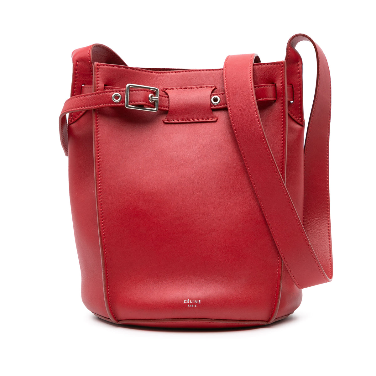 Leather Big Bag Bucket Crossbody