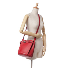 Leather Big Bag Bucket Crossbody