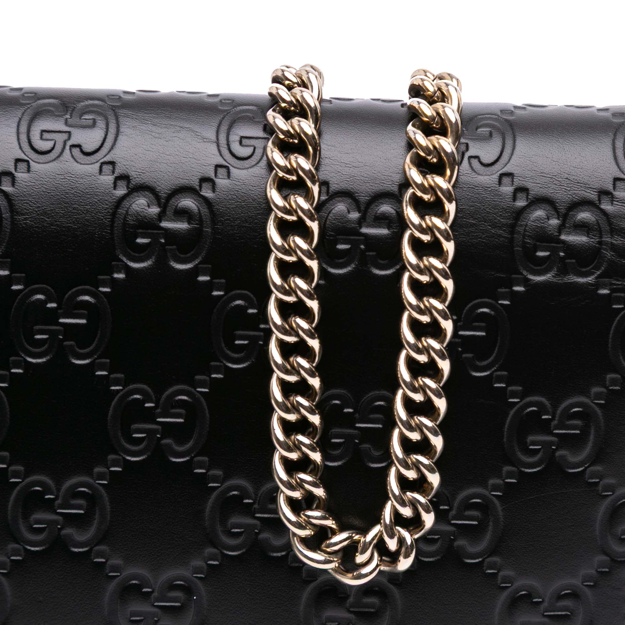 Mini Guccissima Bow Signature Wallet On Chain