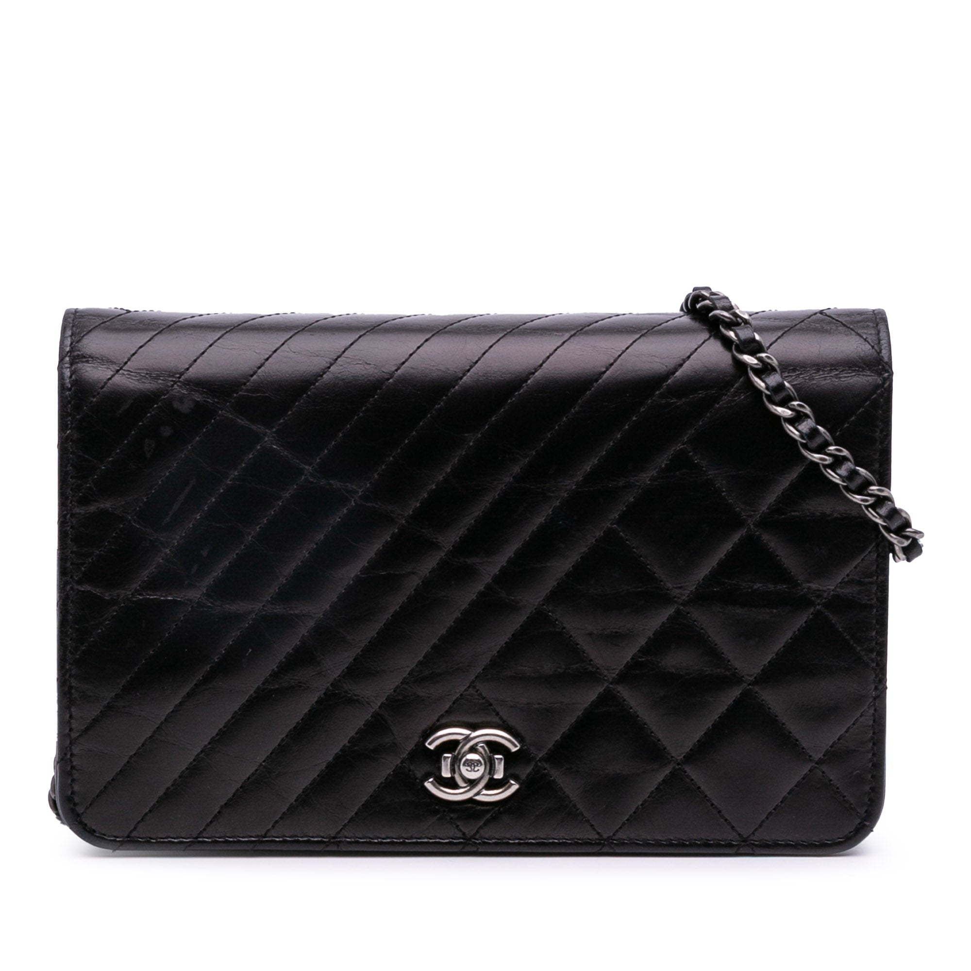 Lambskin Coco Boy Wallet On Chain