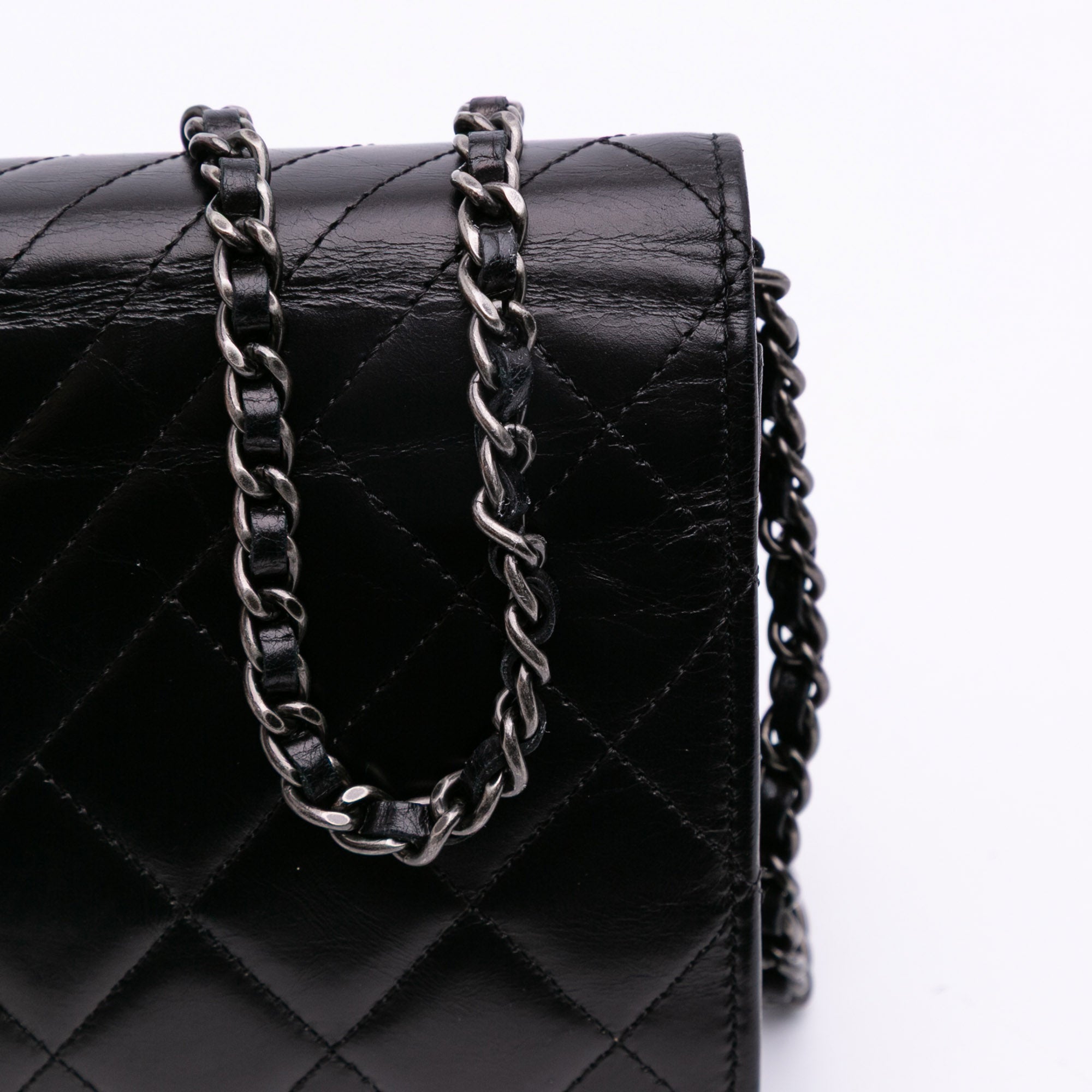 Lambskin Coco Boy Wallet On Chain