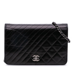 Lambskin Coco Boy Wallet On Chain
