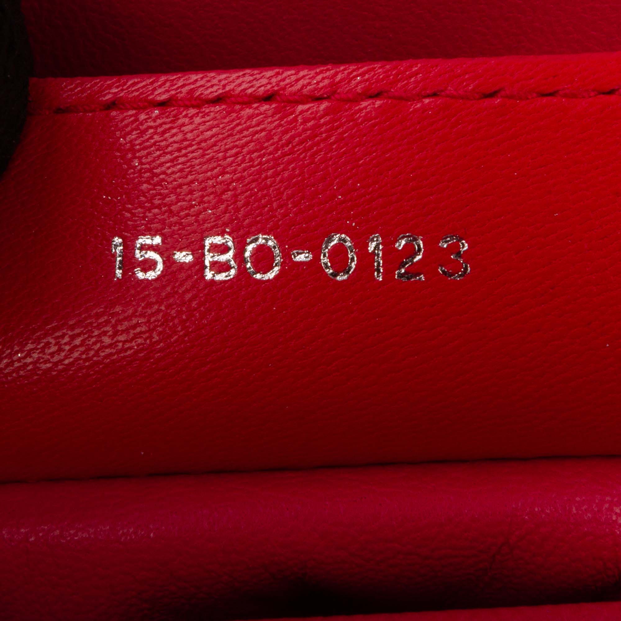 Medium Bicolor Lambskin Cannage Lady Dior