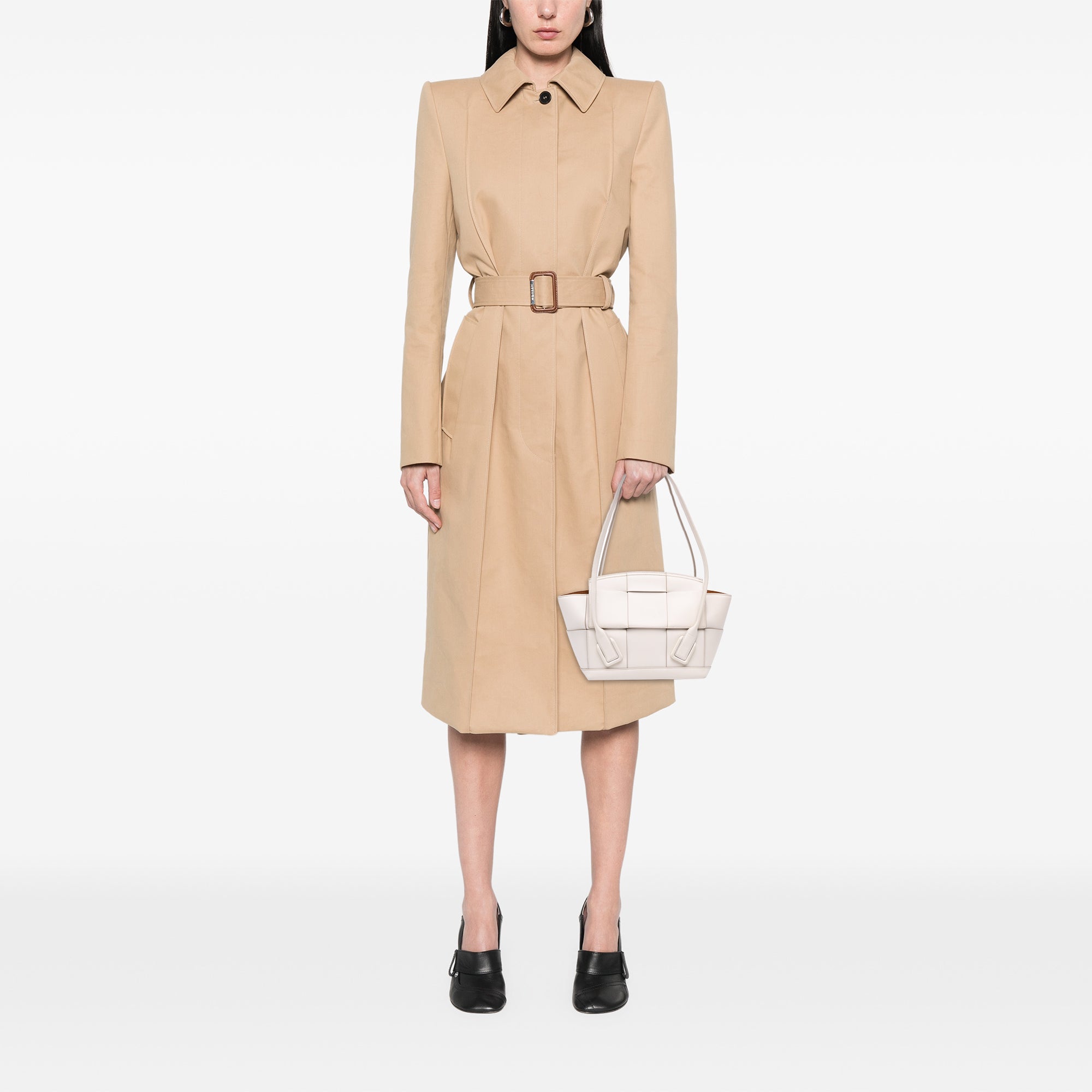 Small Calfskin Maxi Intrecciato Arco Satchel