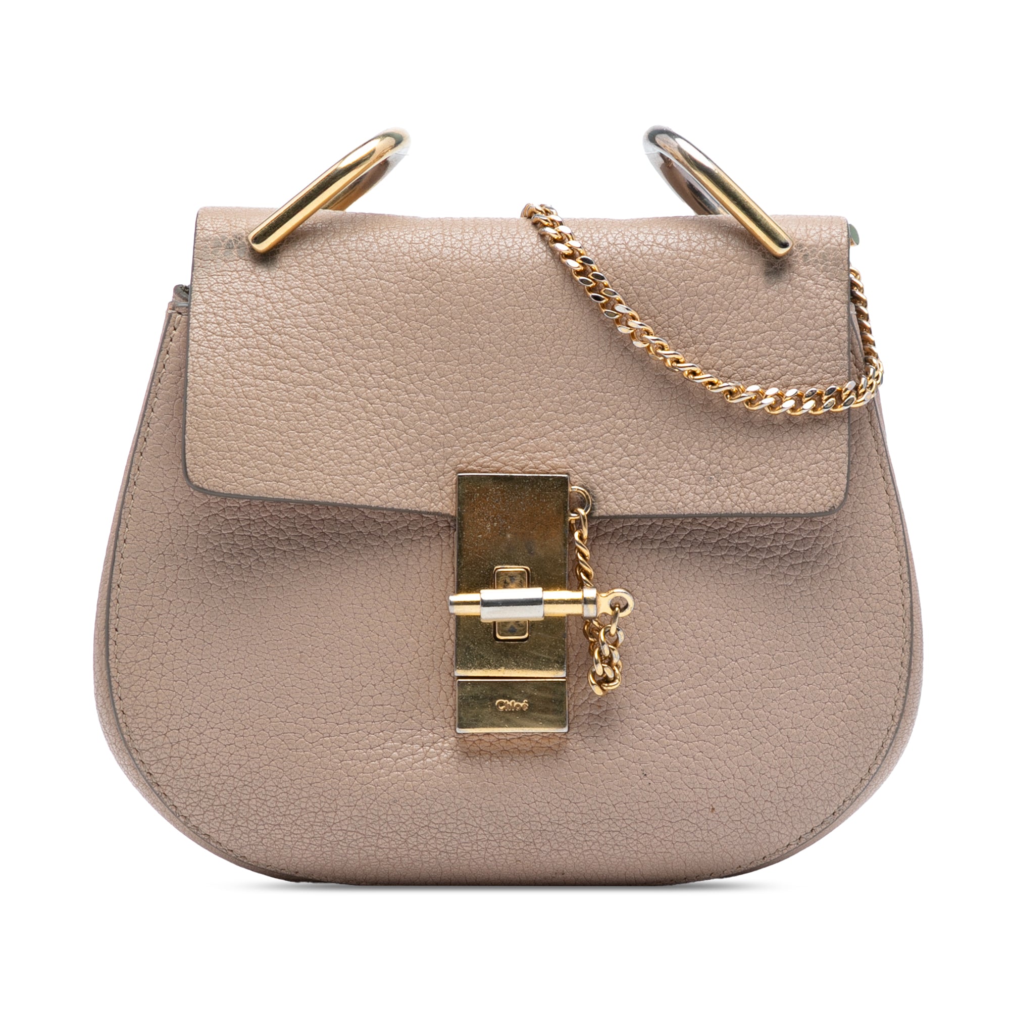 Mini Grained Lambskin Drew Crossbody