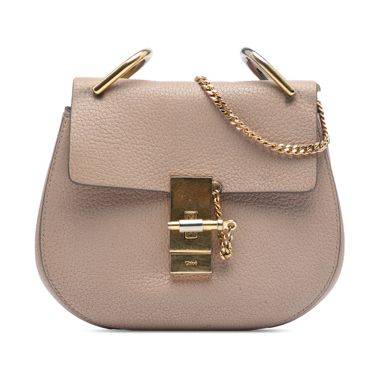 Mini Grained Lambskin Drew Crossbody