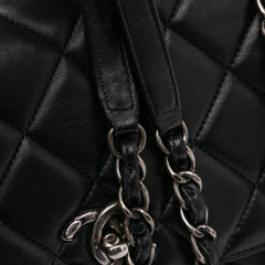Large Lambskin Trendy CC Top Handle Bag