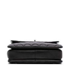 Large Lambskin Trendy CC Top Handle Bag