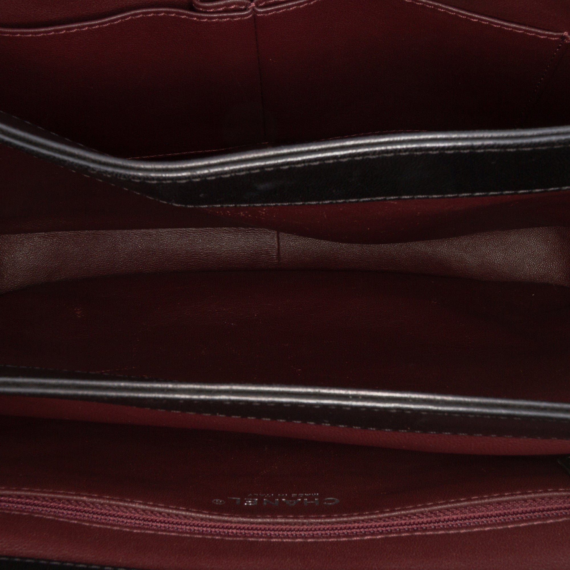 Large Lambskin Trendy CC Top Handle Bag